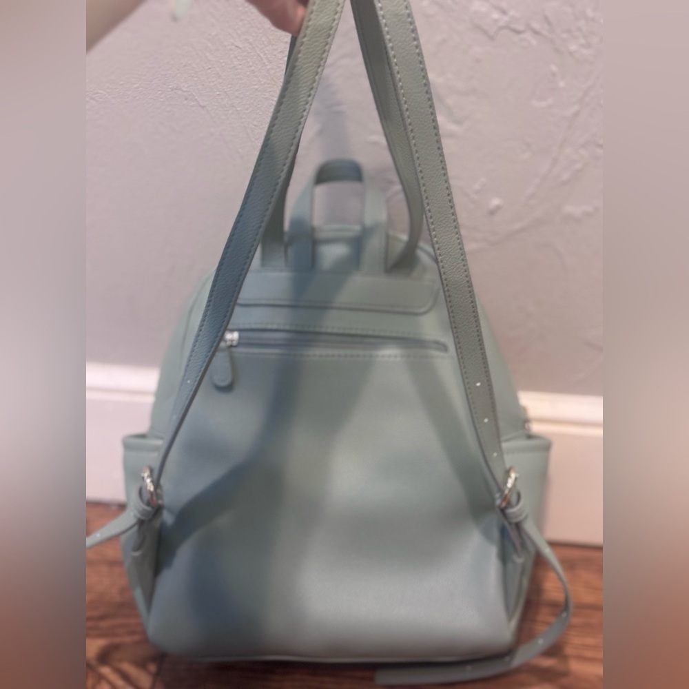 LC Lauren Conrad Soft Green Mini Faux Leather Backpack - Picture 3 of 10